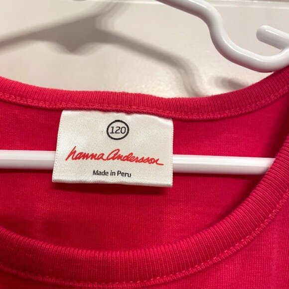 Hanna Andersson Girls Pink Short Sleeve 100% Cotton Dress Size 120 (US 6-7) - Picture 10 of 12